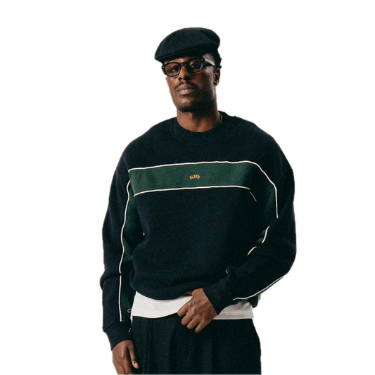 Blkvis Script Colorblock Sweater
