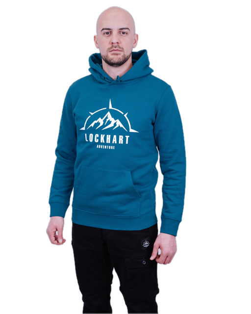 ADVENTURE Heavy Hoodie indigo grün