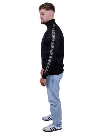 Taped Trainingsjacke schwarz