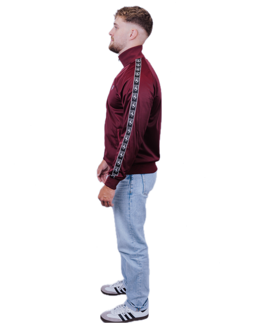 Taped Trainingsjacke burgundy