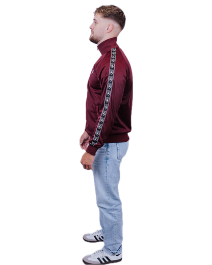 Taped Trainingsjacke burgundy