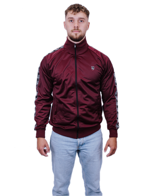 Taped Trainingsjacke burgundy