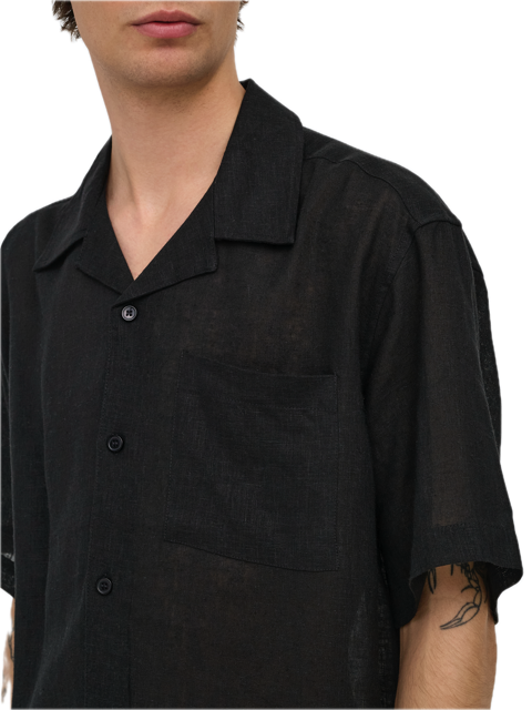 Laurence Linen Resort Collar SS