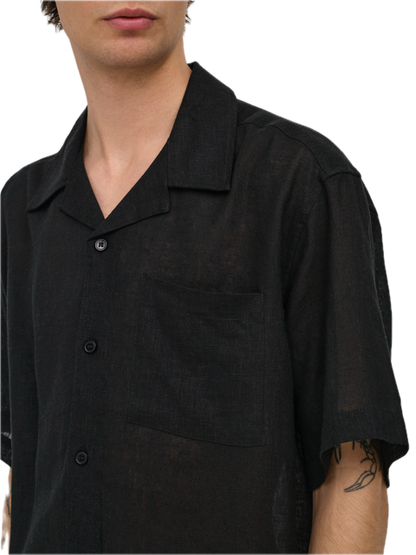 Laurence Linen Resort Collar SS