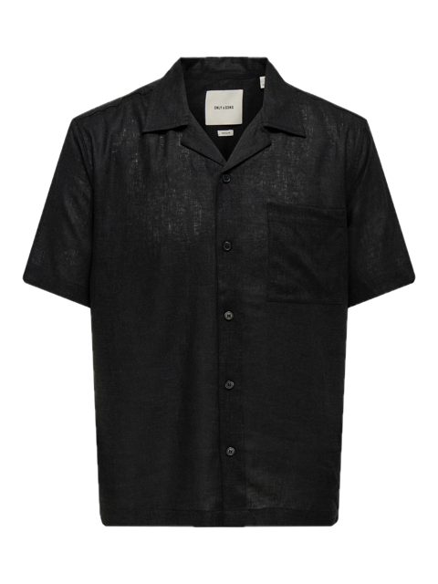 Laurence Linen Resort Collar SS