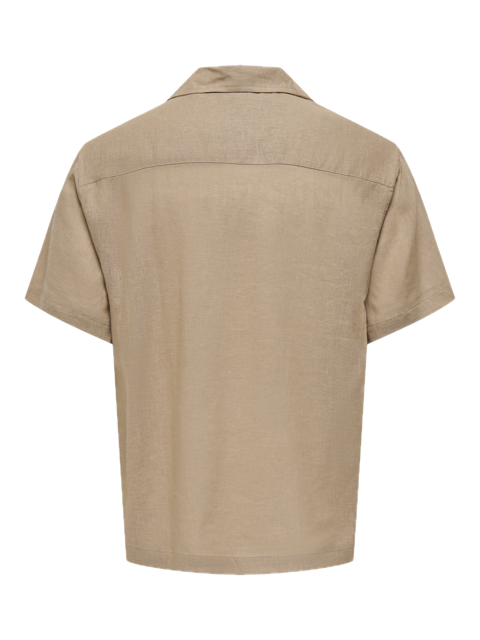 Laurence Linen Resort Collar SS