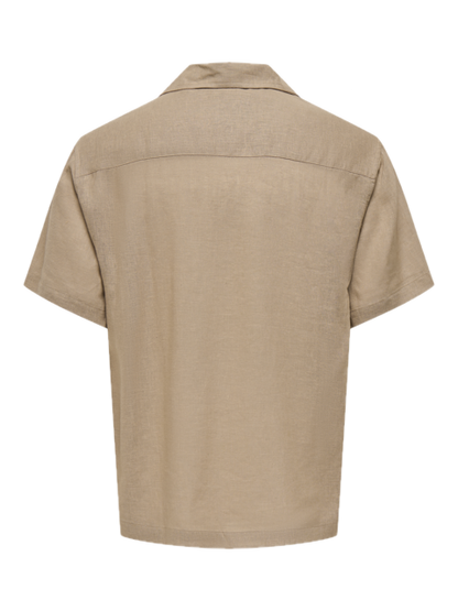 Laurence Linen Resort Collar SS