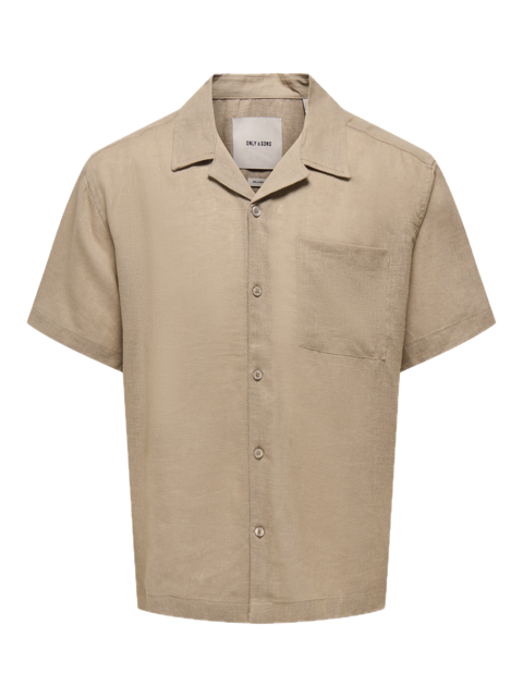 Laurence Linen Resort Collar SS