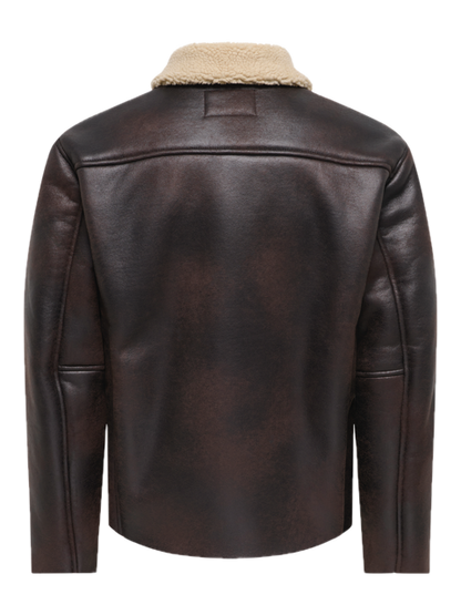 Riker PU Shearling Jacket OTW VD