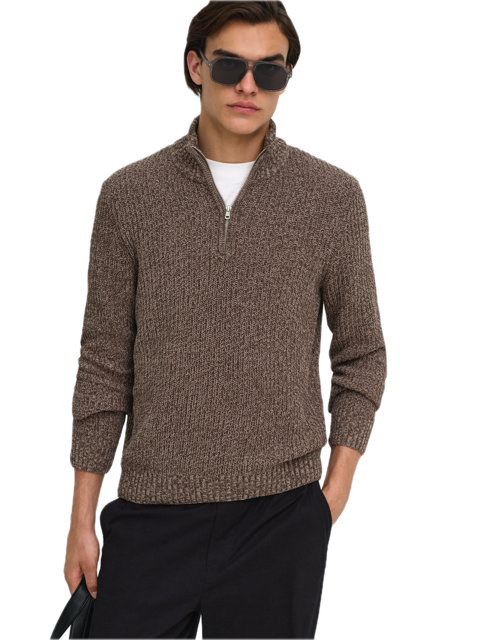 Join Reg LS High Neck Knit Champ