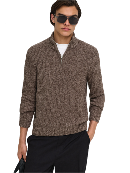 Join Reg LS High Neck Knit Champ