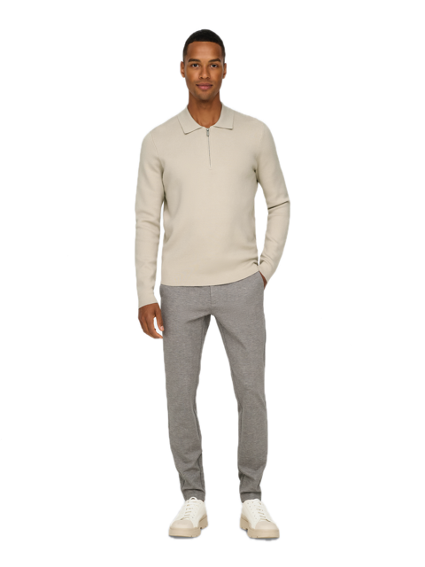 Cooper Reg LS 12 HalfZip Polo