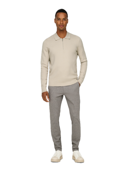 Cooper Reg LS 12 HalfZip Polo