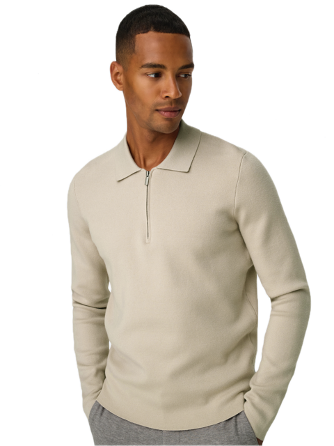 Cooper Reg LS 12 HalfZip Polo