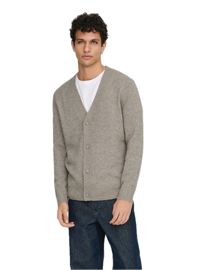 Ray Reg LS Cardigan Knit