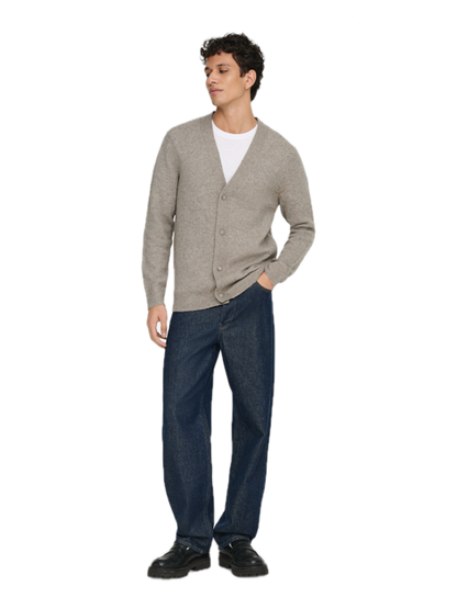 Ray Reg LS Cardigan Knit