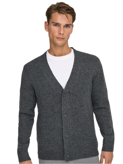 Ray Reg LS Cardigan Knit
