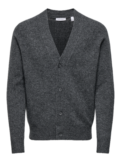 Ray Reg LS Cardigan Knit