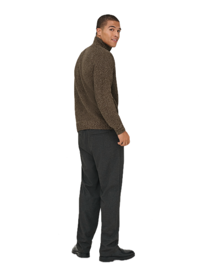 Join Reg LS High Neck Knit Camp