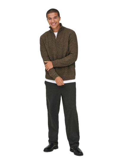 Join Reg LS High Neck Knit Camp