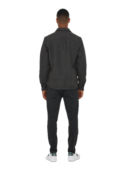Ash OVR Woolen Look PKT LS Shirt