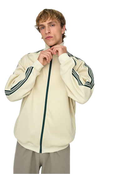 Riber RLX LS Zip Stripe Track Sweat