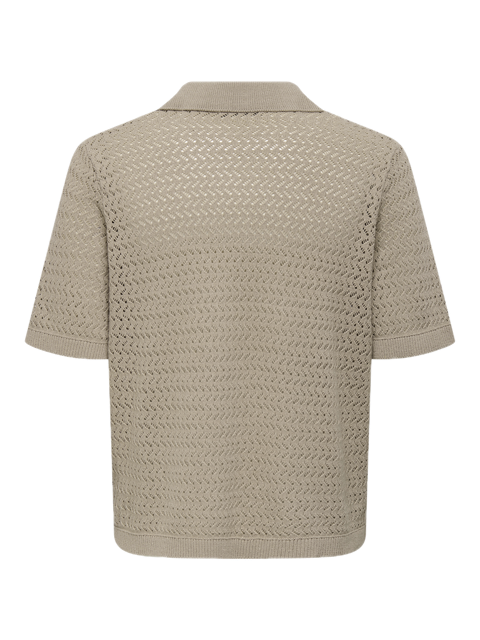 Nyle 5 SS Split Polo Knit