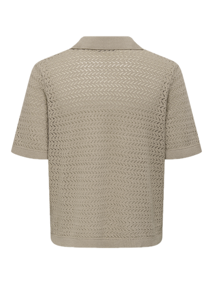 Nyle 5 SS Split Polo Knit