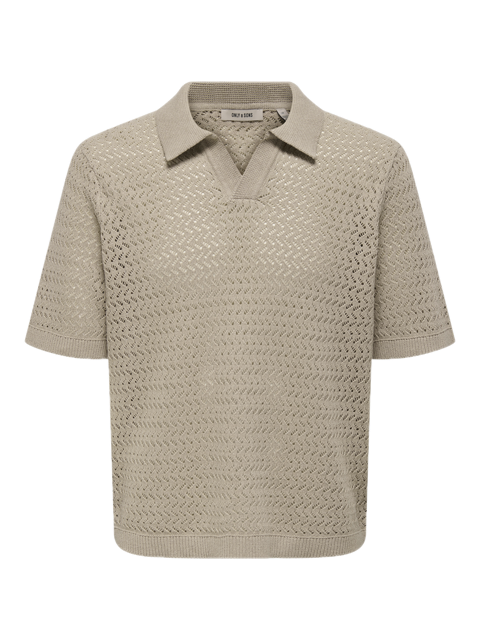 Nyle 5 SS Split Polo Knit