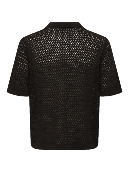 Nyle 5 SS Split Polo Knit