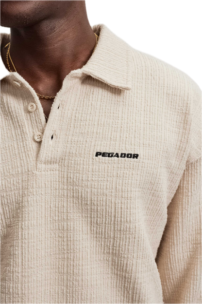 Fascia Structured Polo Longsleeve