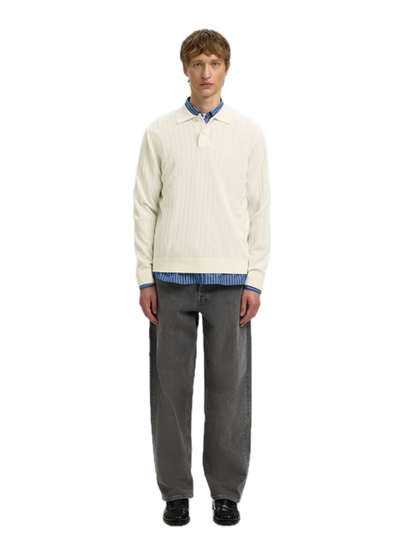 Mtorino LS Knit Rib Polo