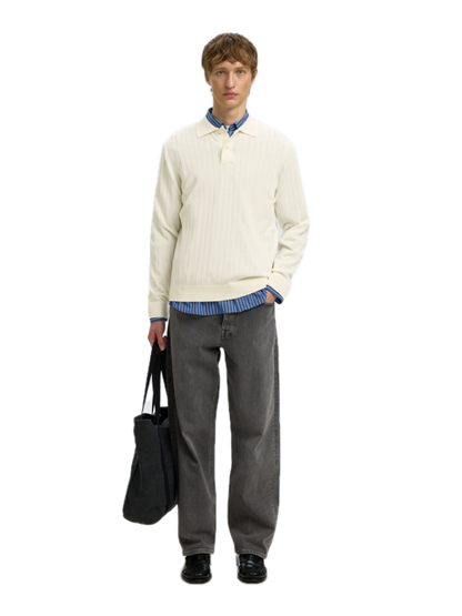 Mtorino LS Knit Rib Polo