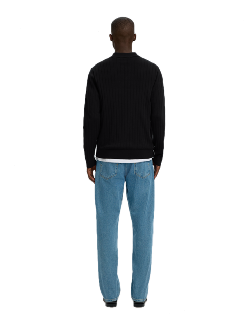 Torino LS Knit Rib Polo
