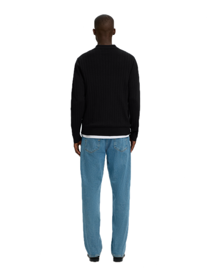 Torino LS Knit Rib Polo