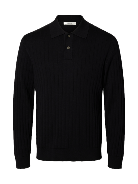 Torino LS Knit Rib Polo
