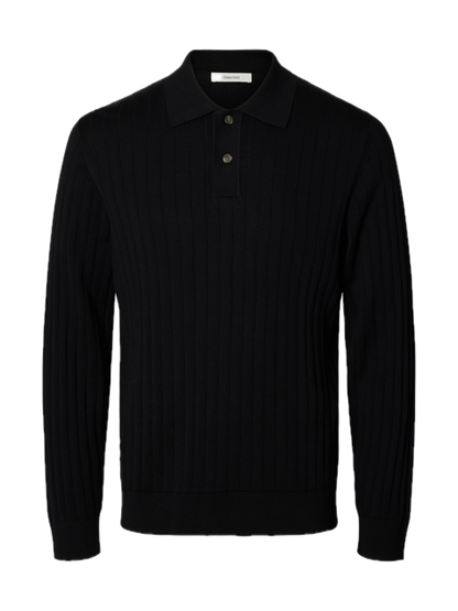 Torino LS Knit Rib Polo