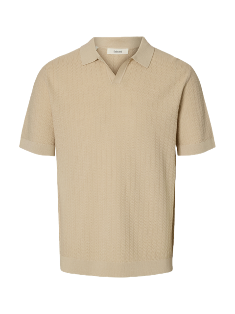 Mattis SS Linen Blend Open Polo
