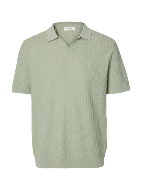 Mattis SS Linen Blend Open Polo