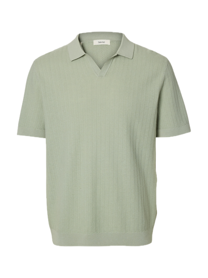 Mattis SS Linen Blend Open Polo