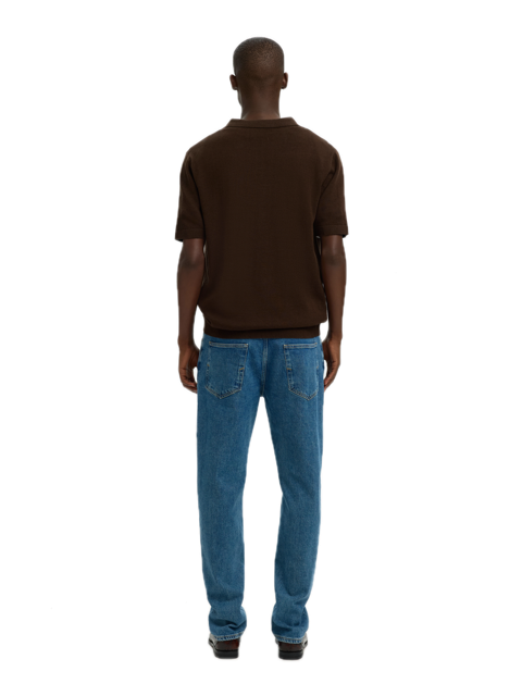 Mattis SS Linen Blend Open Polo
