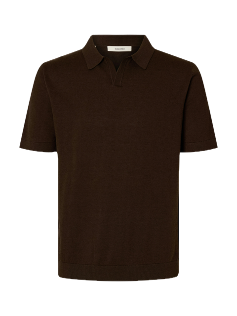Mattis SS Linen Blend Open Polo