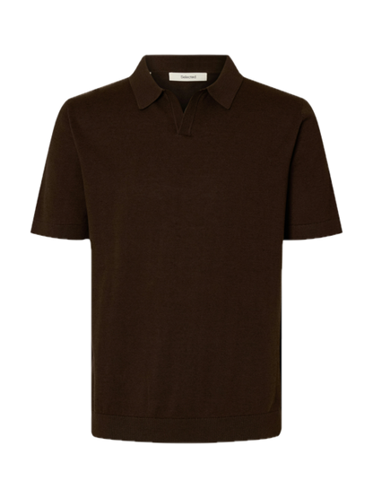 Mattis SS Linen Blend Open Polo