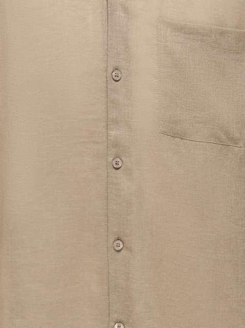 Laurence Linen Resort Collar SS