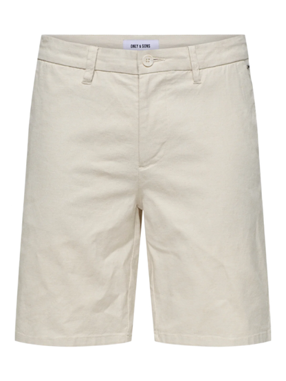 Short en coton et lin Mark 0011