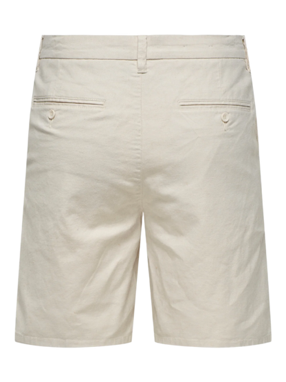 Short en coton et lin Mark 0011
